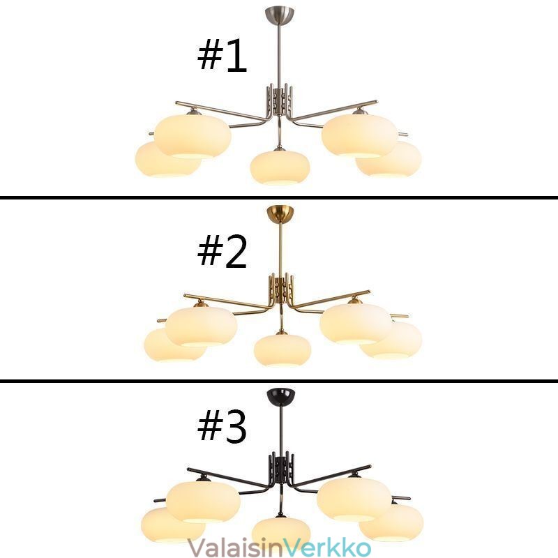 Pohjoismainen lasiriippuvalaisin Luova takorautainen kattovalaisin