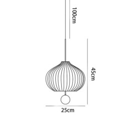 Moderni valkoinen lasiriippuvalaisin pallon muotoinen minimalistinen kattovalaisin