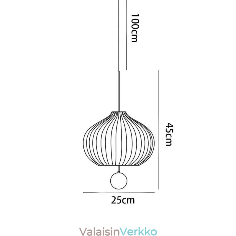 Moderni valkoinen lasiriippuvalaisin pallon muotoinen minimalistinen kattovalaisin