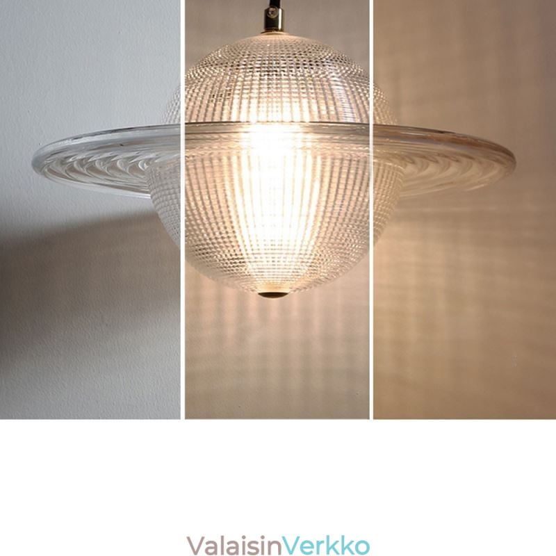 Moderni lasiriippuvainen valomuotoinen kattovalaisin