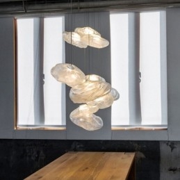 Luova pohjoismainen riippuvalaisin Lasikruunu Art Riippuvalaisin
