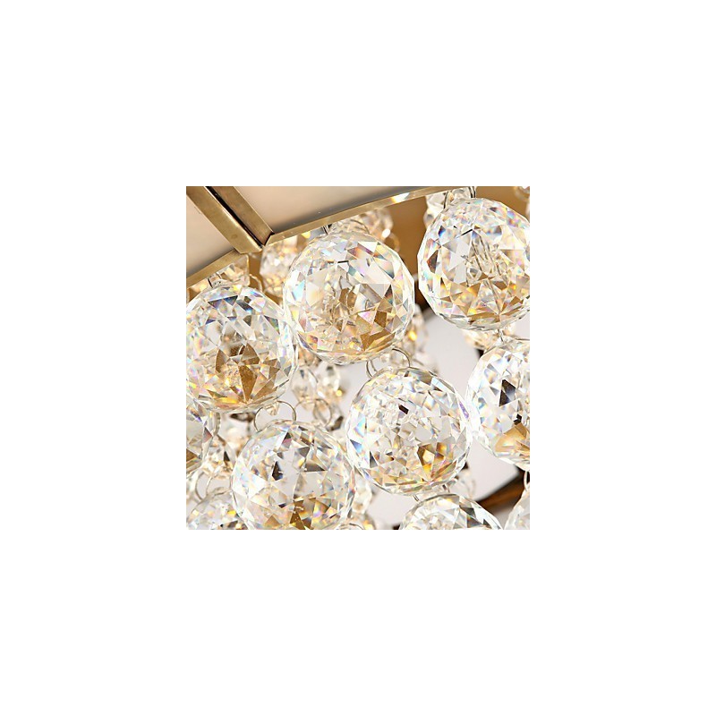 Perinteinen klassinen Rustic Lodge Crystal Brass Metal Upload Mount