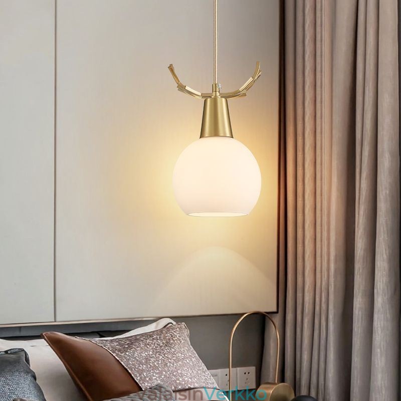 Moderni yksinkertainen kupaririippuvalaisin Antler riippuvalaisin