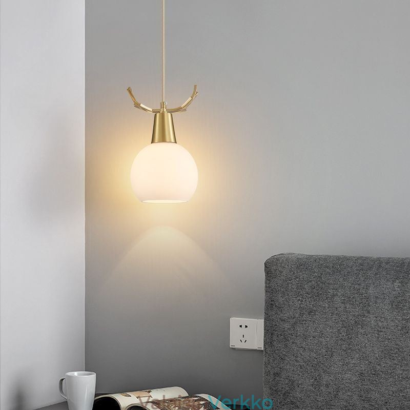 Moderni yksinkertainen kupaririippuvalaisin Antler riippuvalaisin