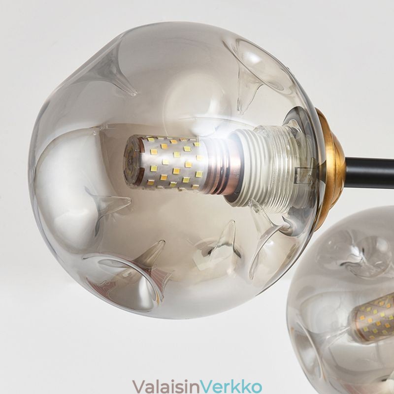 6 kevyttä modernia lasikattovaloa Magic Bean -valaisin