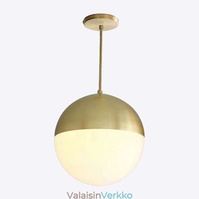 Moderni lasipalloriippuvalaisin Island Ideas -lamppu