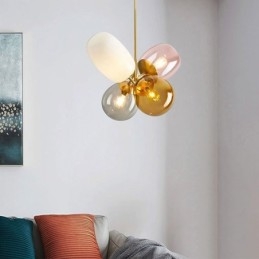 Nordic Unique Pendant Light värillinen lasi Princess Balloon Light Children