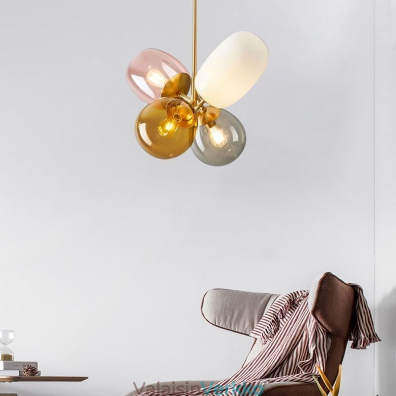 Nordic Unique Pendant Light värillinen lasi Princess Balloon Light Children