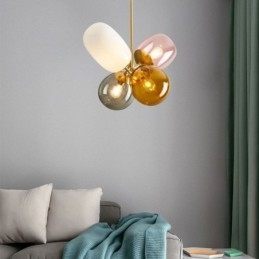 Nordic Unique Pendant Light värillinen lasi Princess Balloon Light Children