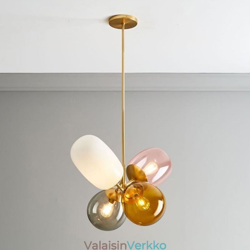 Nordic Unique Pendant Light värillinen lasi Princess Balloon Light Children
