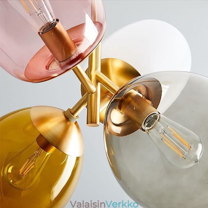 Nordic Unique Pendant Light värillinen lasi Princess Balloon Light Children
