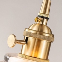 Jelly Jar Kirkas Ribbed Lasi Riippuvalaisin Twist Switch