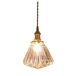 Kirkas Diamond Ribbed Lasi riippuvalaisin