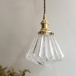 Kirkas Diamond Ribbed Lasi riippuvalaisin
