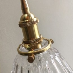 Kirkas Diamond Ribbed Lasi riippuvalaisin