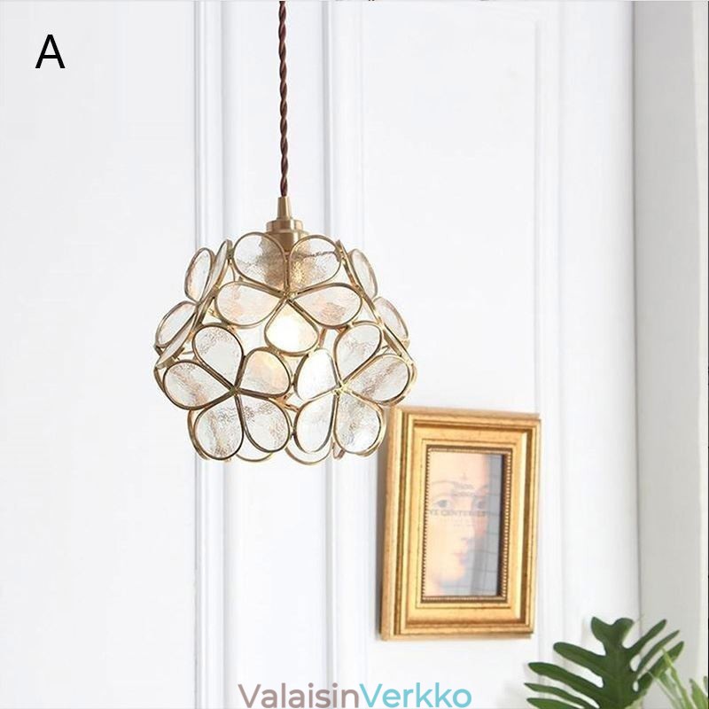 Nordic Creative Riippuvalaisin Lasi Kotivalaistus Terälehden muotoinen Valaisin Yövalaisin