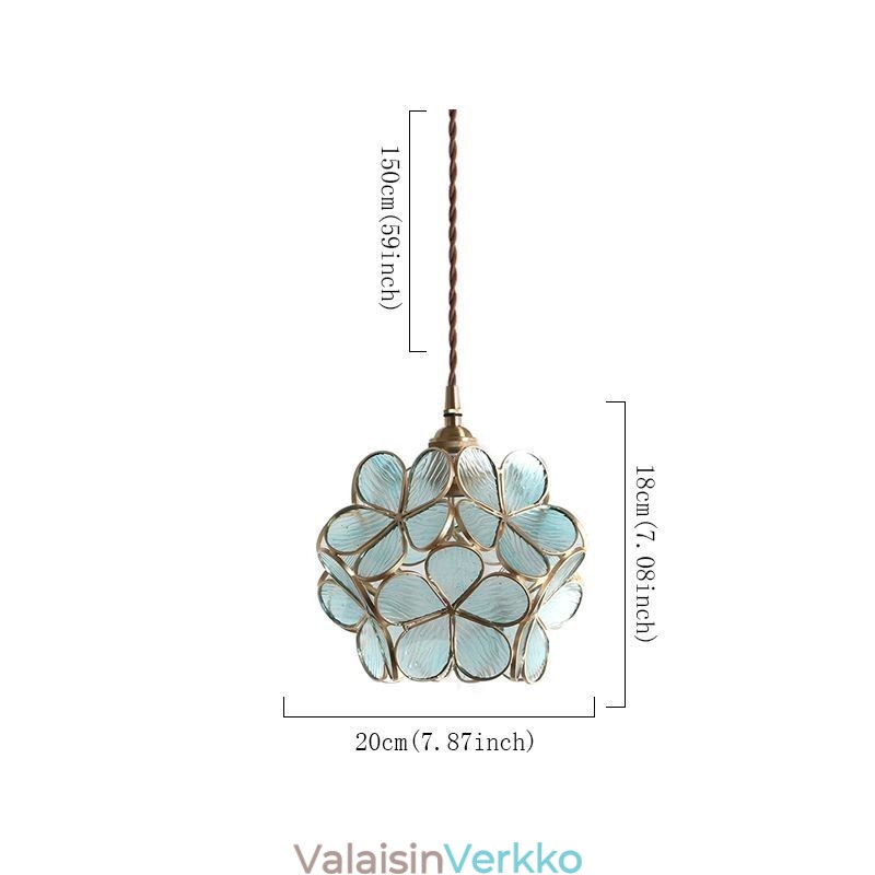Nordic Creative Riippuvalaisin Lasi Kotivalaistus Terälehden muotoinen Valaisin Yövalaisin