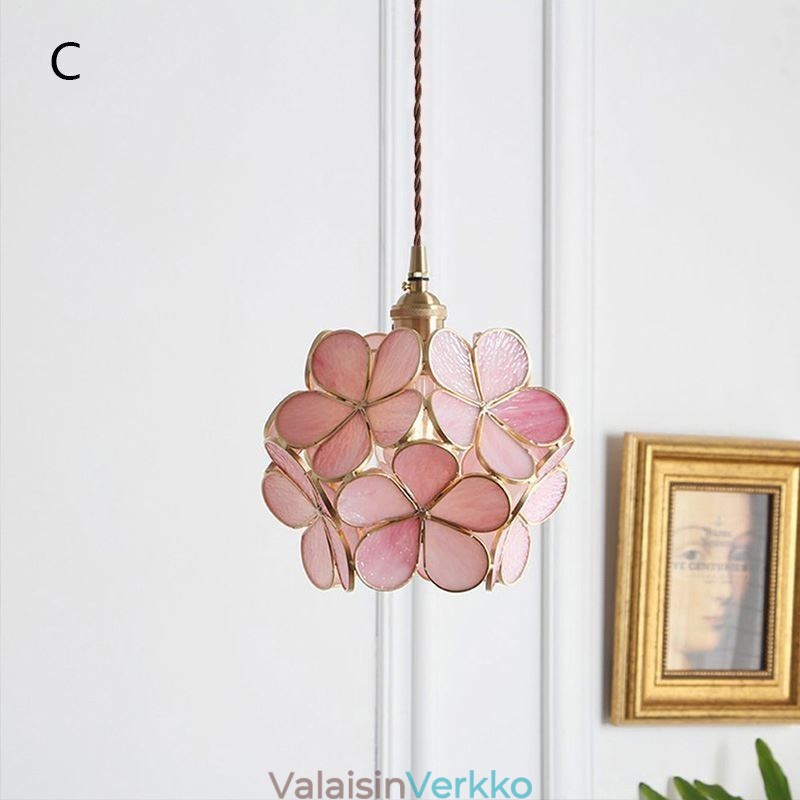 Nordic Creative Riippuvalaisin Lasi Kotivalaistus Terälehden muotoinen Valaisin Yövalaisin