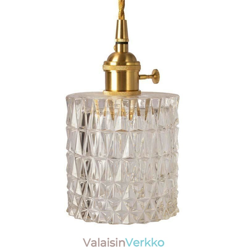 Jelly Jar -valaisin Ribbed Lasi -riippuvalaisin