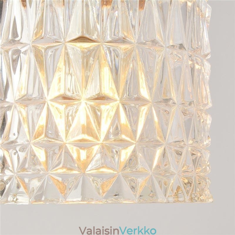 Jelly Jar -valaisin Ribbed Lasi -riippuvalaisin