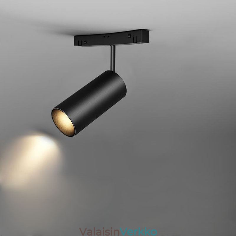 Pyöreä kiskovalojärjestelmä Magneettinen upotettu kiskovalaisin 120cm