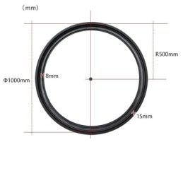 Pyöreä kiskovalo Magneettinen upotettu kohdevalo koristevalo 100cm