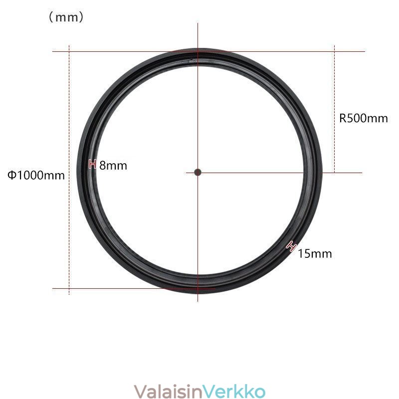 Pyöreä kiskovalo Magneettinen upotettu kohdevalo koristevalo 100cm