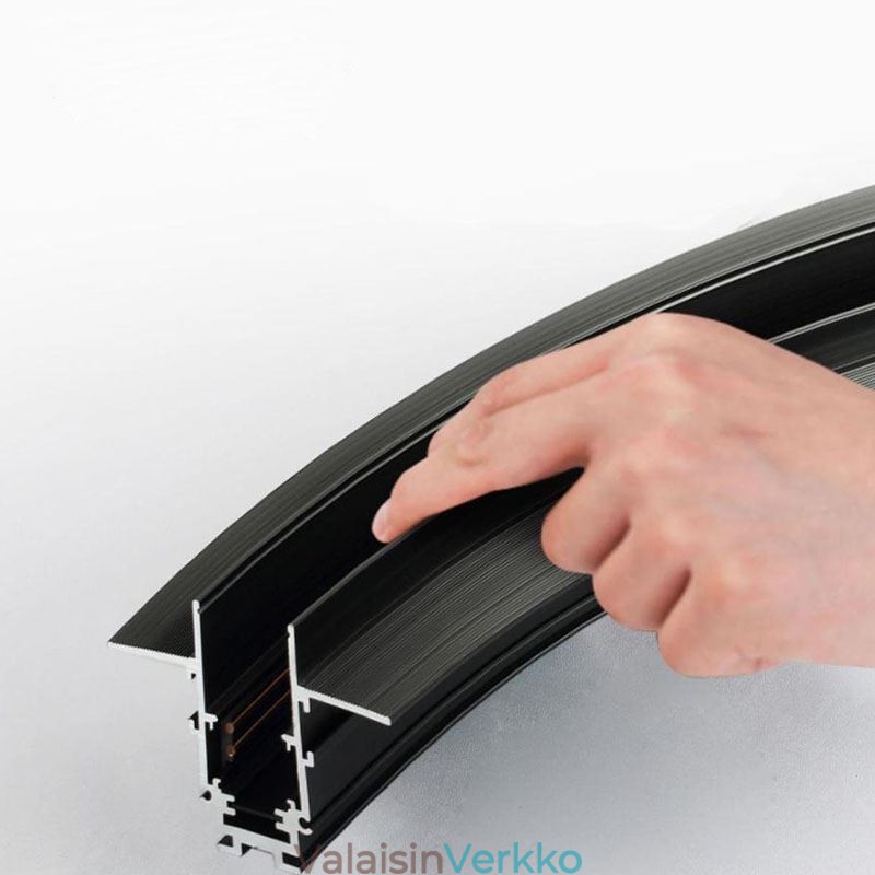 Pyöreä kiskovalo Magneettinen upotettu kohdevalo koristevalo 100cm