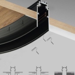 Pyöreä magneettinen kiskovalaisin Upotettava kohdevalo koristevalo 80cm