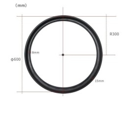 Pyöreä kiskovalo Magneettinen upotettu kohdevalo koristevalo 60cm
