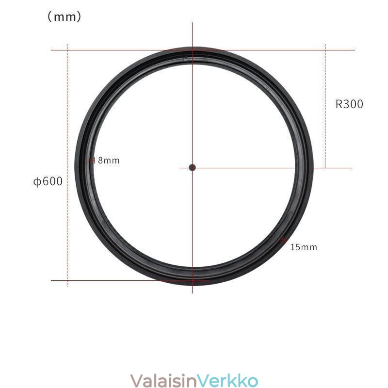 Pyöreä kiskovalo Magneettinen upotettu kohdevalo koristevalo 60cm