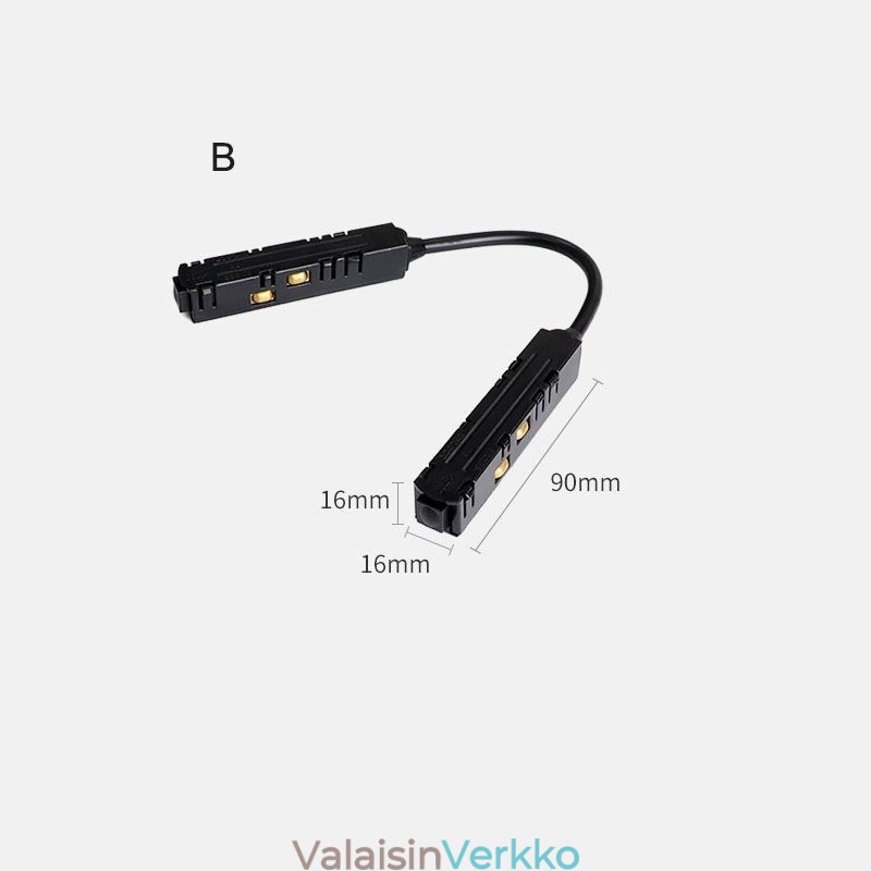 Magneettinen raiteen valaistustarvikkeet Upotettava kiskon kulmaliitäntä