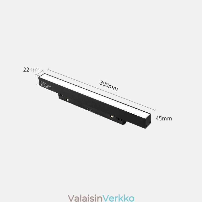 Magneettinen kiskovalo Upotettu kohdevalo koristevalo 6M*2