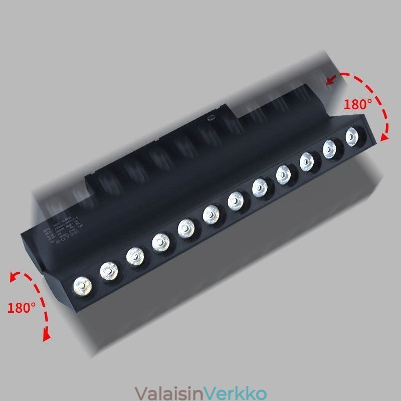 Upotettava telaketjun säleikkö Spotlight Telanauha-kohdevalo Magneettinen taitettava säleikkö kohdevalo 36V