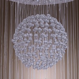 Moderni nykyaikainen Crystal Chrome kattokruunu uppoteline
