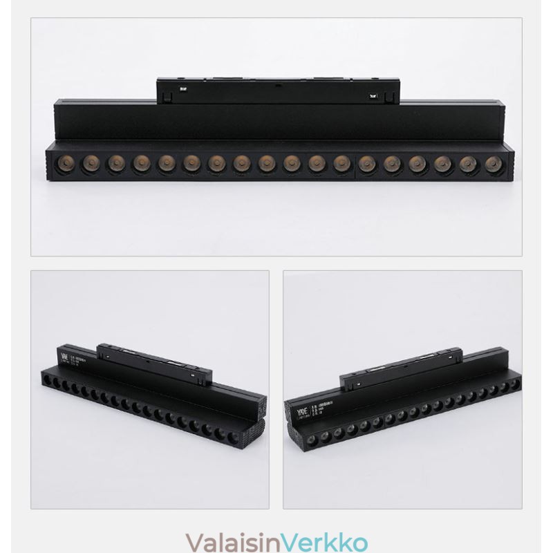 Upotettava telaketjun säleikkö Spotlight Telanauha-kohdevalo Magneettinen taitettava säleikkö kohdevalo 36V