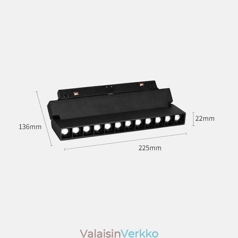 Upotettava telaketjun säleikkö Spotlight Telanauha-kohdevalo Magneettinen taitettava säleikkö kohdevalo 36V