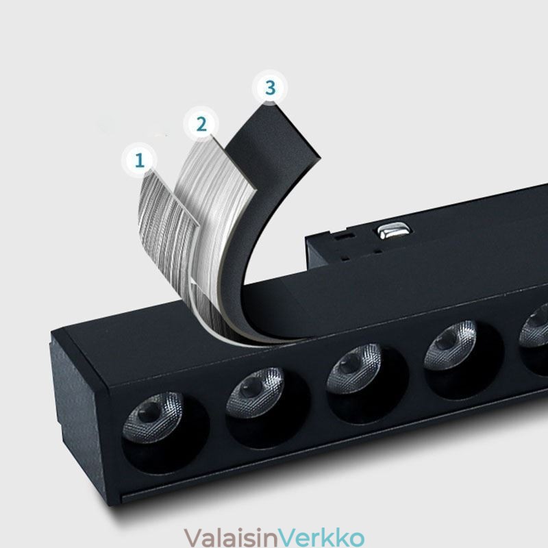 Upotettu telaketjun säleikkö Spotlight Strip Spotlight Magneettinen telasäleikkö Spotlight 36V