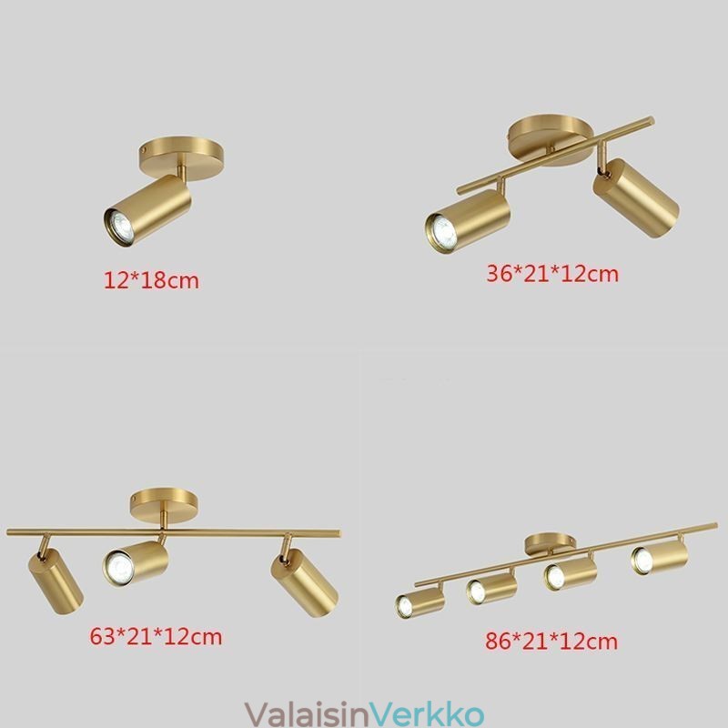 Nordic Brass uppoasennettu kattovalaisin