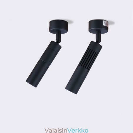 Kääntyvä COB-kohdevalo musta kattovalo (yksi valo) Kääntyvä COB-kohdevalo musta kattovalo (yksi valo)