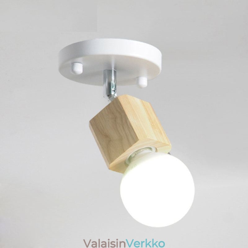 Yksinkertainen Mini Spotlight Moderni valkoinen kattovalo (yksi valo)