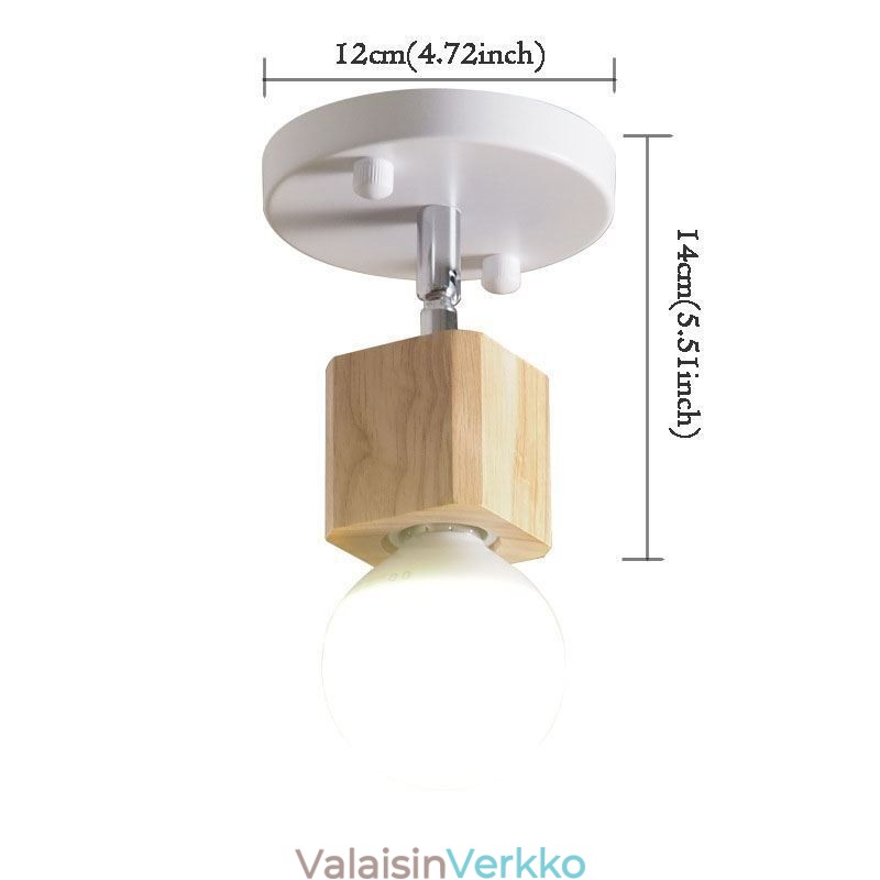 Yksinkertainen Mini Spotlight Moderni valkoinen kattovalo (yksi valo)