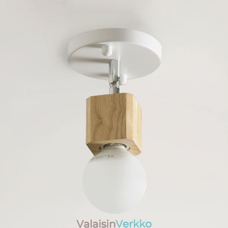 Yksinkertainen Mini Spotlight Moderni valkoinen kattovalo (yksi valo)