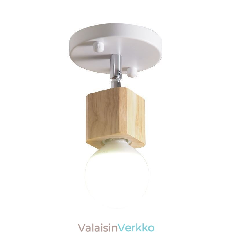 Yksinkertainen Mini Spotlight Moderni valkoinen kattovalo (yksi valo)