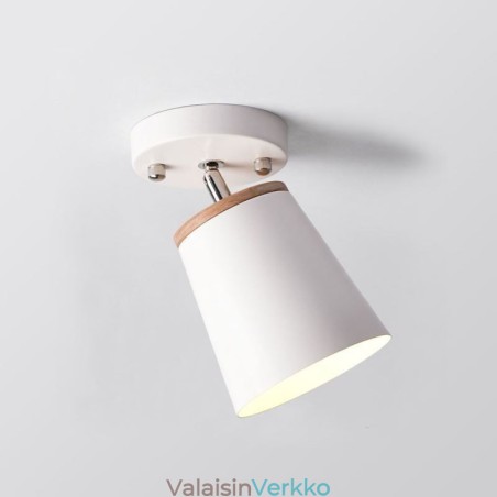 Nordic Iron Spotlight Puinen yksinkertainen kattovalo (yksivalo) Nordic Iron Spotlight Puinen yksinkertainen kattovalo (yksivalo)