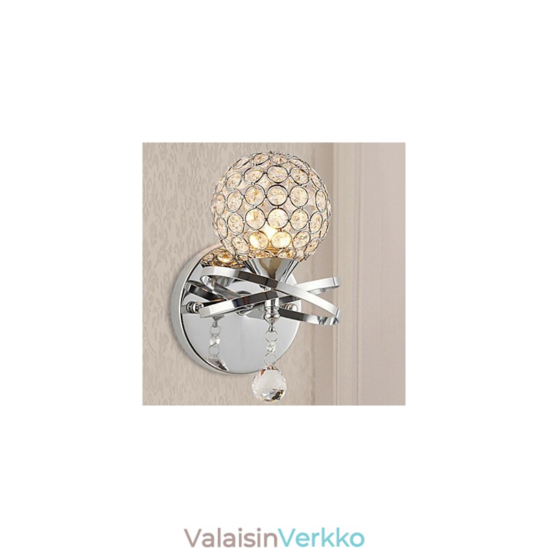 Kristalliset seinävalaisimet modernia nykymetallia