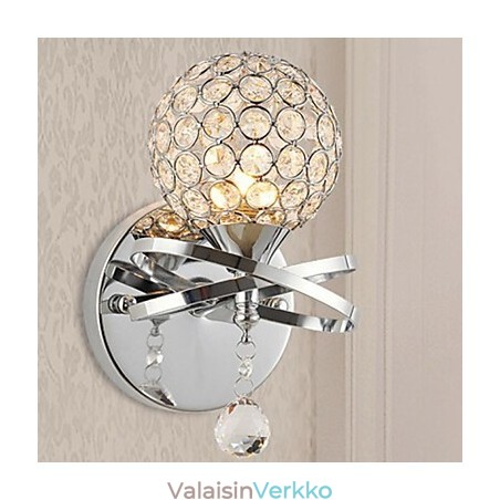 Kristalliset seinävalaisimet modernia nykymetallia