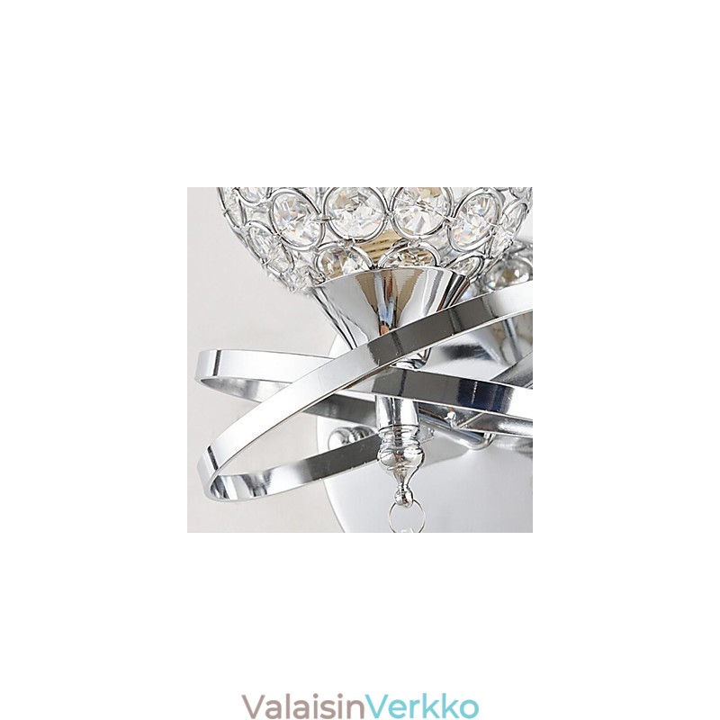 Kristalliset seinävalaisimet modernia nykymetallia