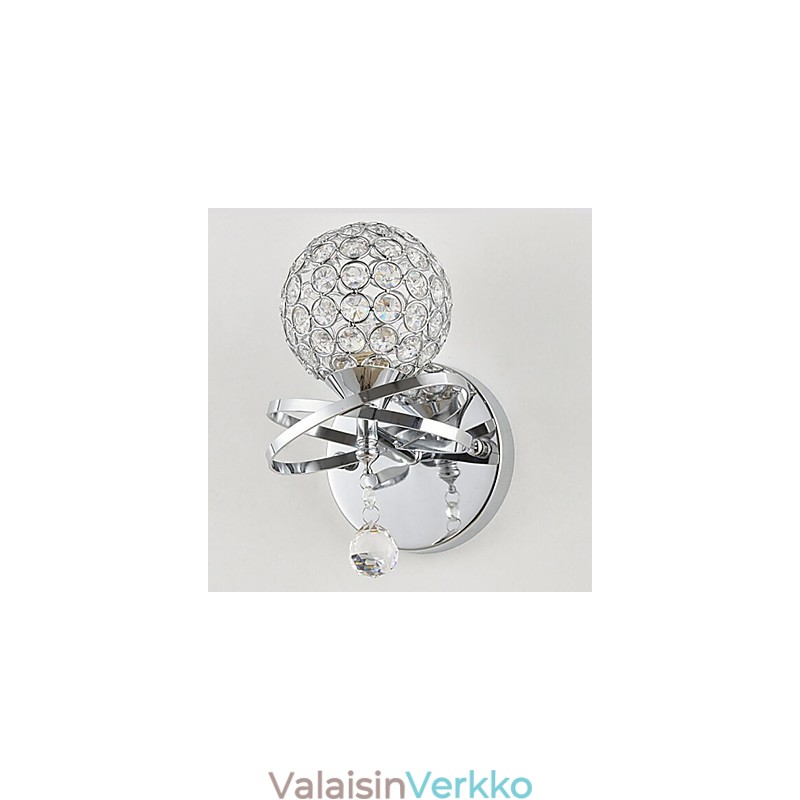 Kristalliset seinävalaisimet modernia nykymetallia