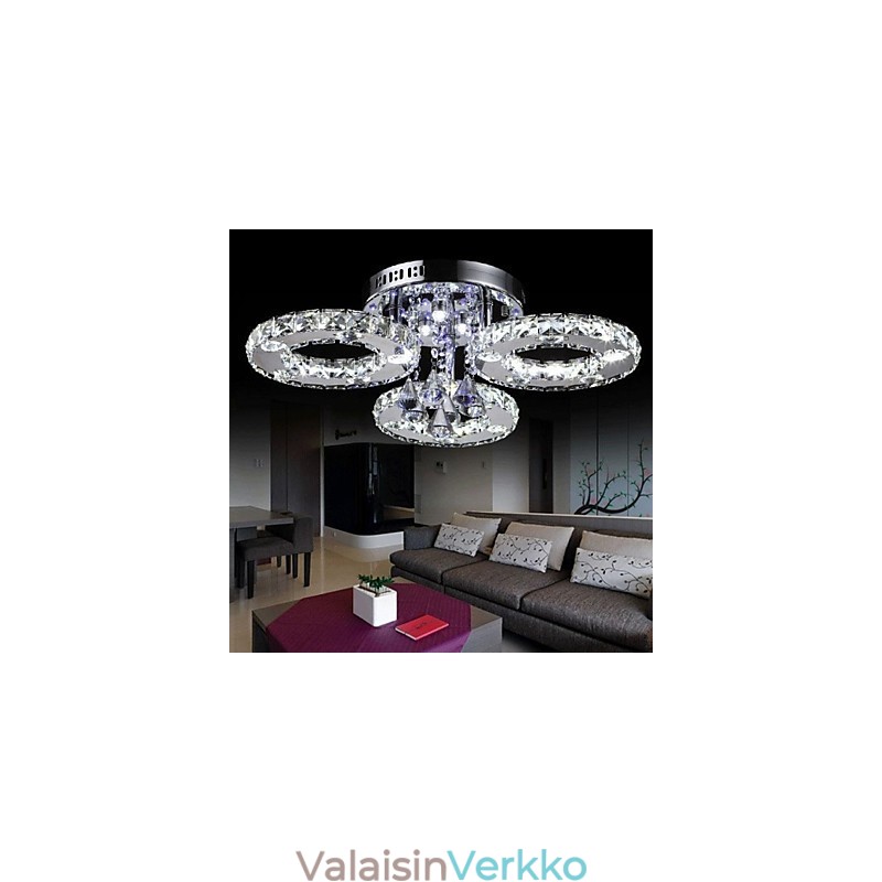 Moderni nykyaikainen Crystal Chrome -tasoteline